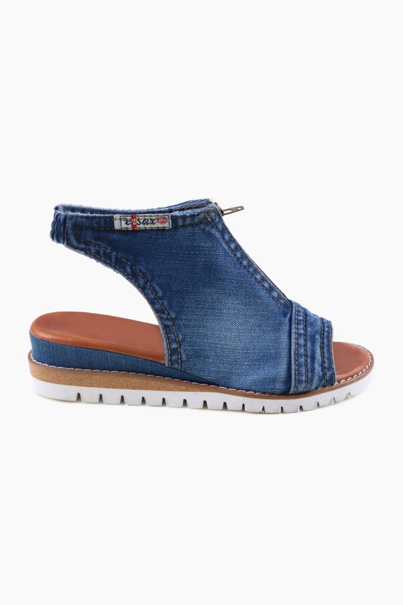 women's denim sandals